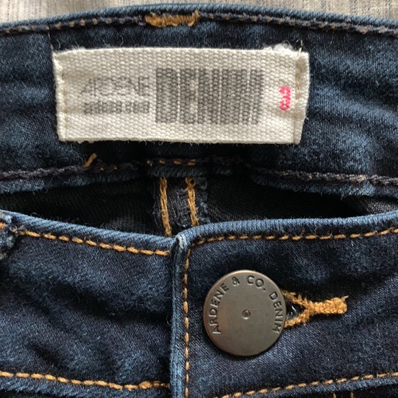 Ardene Dark Wash Cuffed Skinny Jeans - Picture 3 of 4